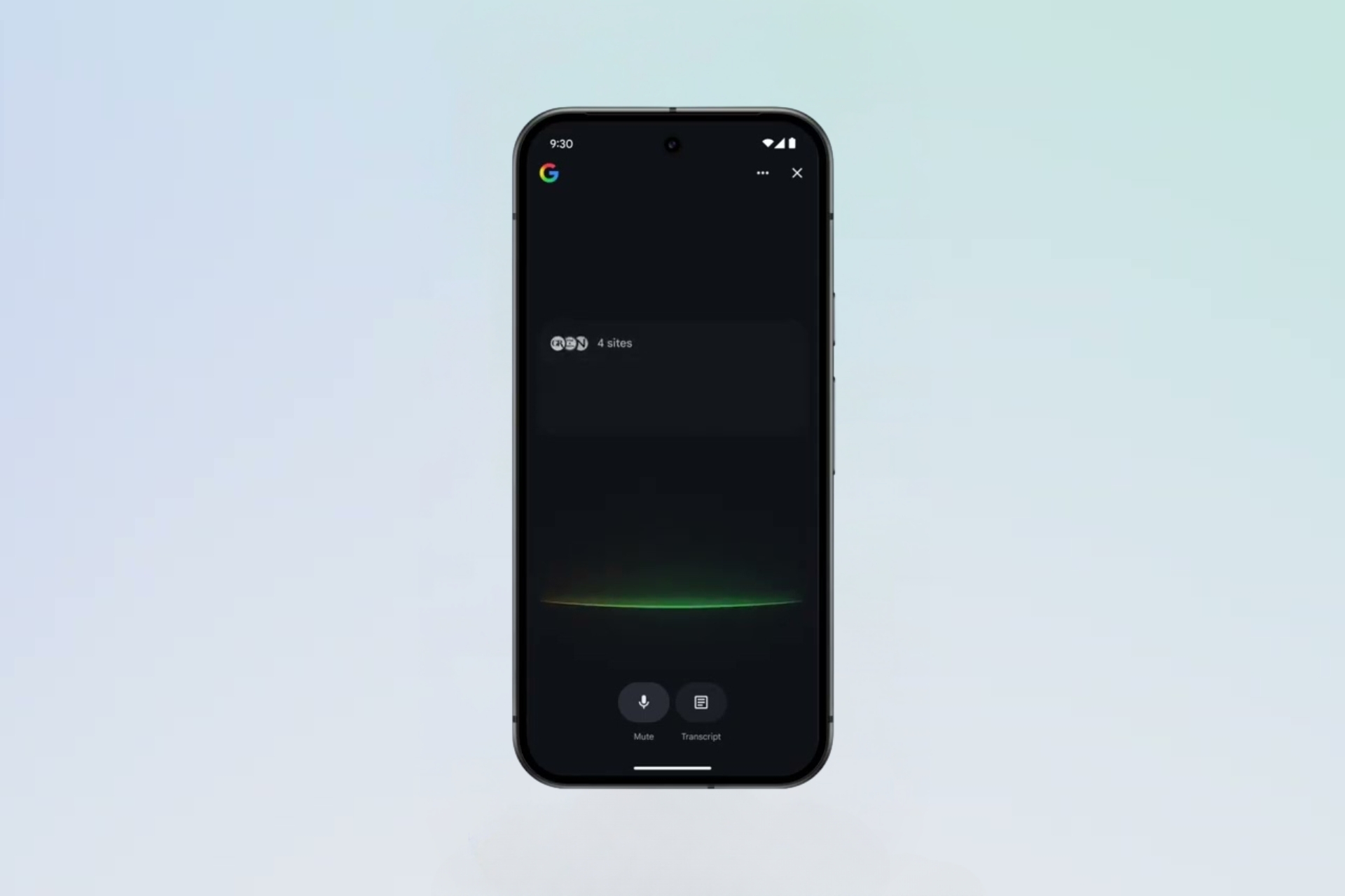 Ricerca Google - AI Mode - Search Live UI Hero