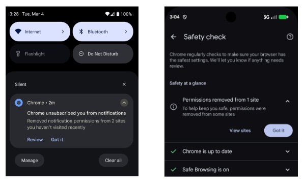 google chrome revoca notifiche