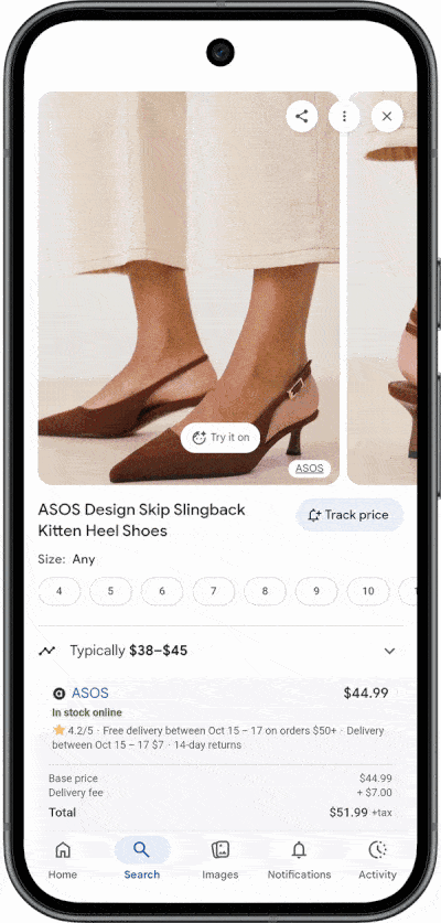 google ai try on